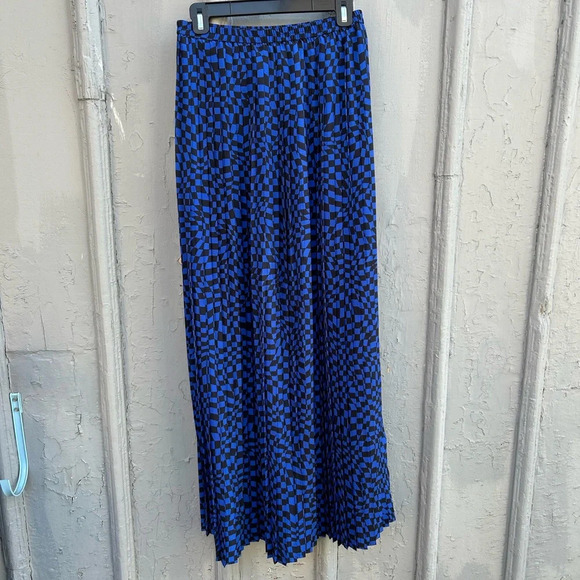 Michael Michael  Kors checked pleated maxi skirt, size S - Picture 2 of 7